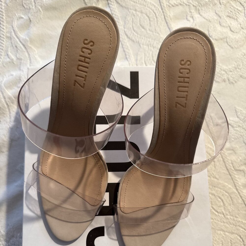 SCHUTZ NUDE SANDALS